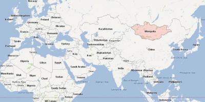 Carte de la Mongolie carte de l'asie